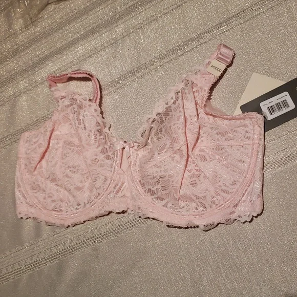 Déesse Lingerie by 'Femme Couture' Underwire Balconette Full BRA NEW BLACK Plus - Picture 11 of 16